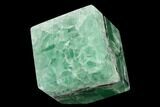 Polished Green Fluorite Cube - Mexico #153392-1